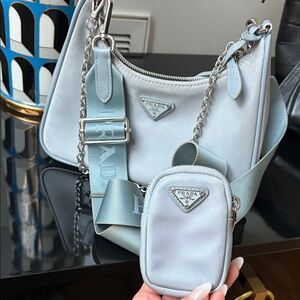 Prada Re-Edition 2005 Powder Blue Crossbody